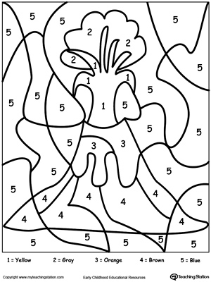  FREE Color By Number Volcano MyTeachingStation