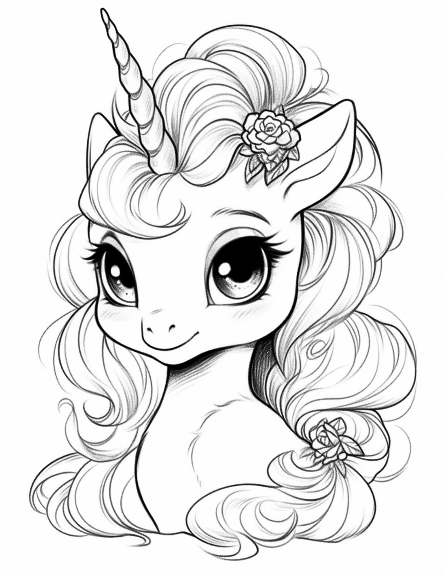 Free Coloring Pages Of Unicorns NBKomputer