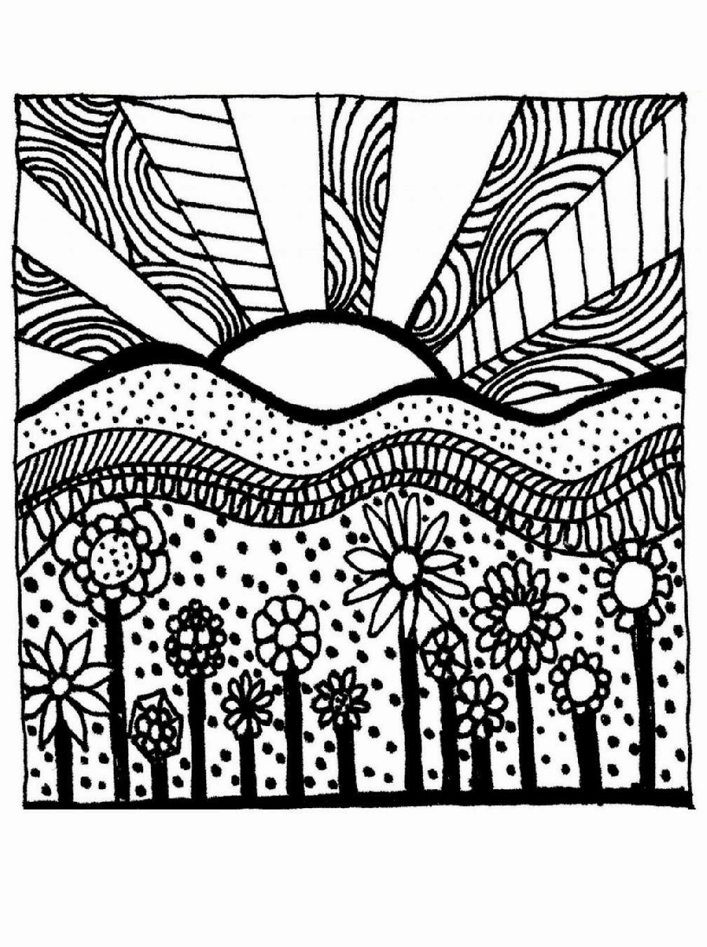 Free Coloring Sheet Adult Coloring Sheets