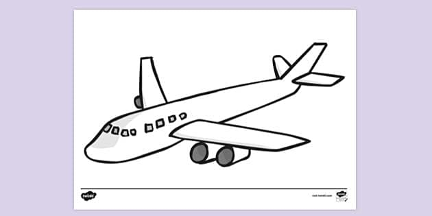 FREE Colouring Page Of Jet Plane Colouring Sheets