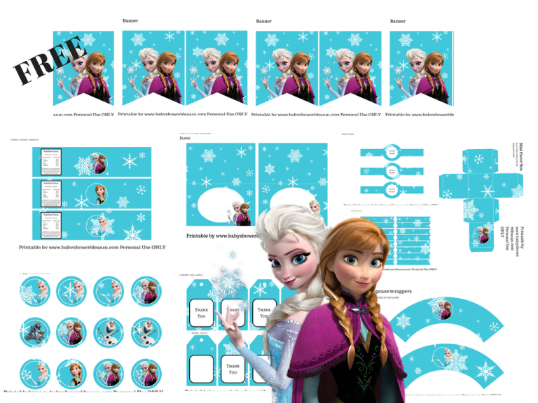 FREE Disney s FROZEN Printable Baby Shower Ideas 4U