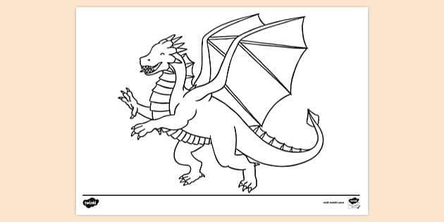 FREE Dragon Colouring Colouring Sheets teacher Made