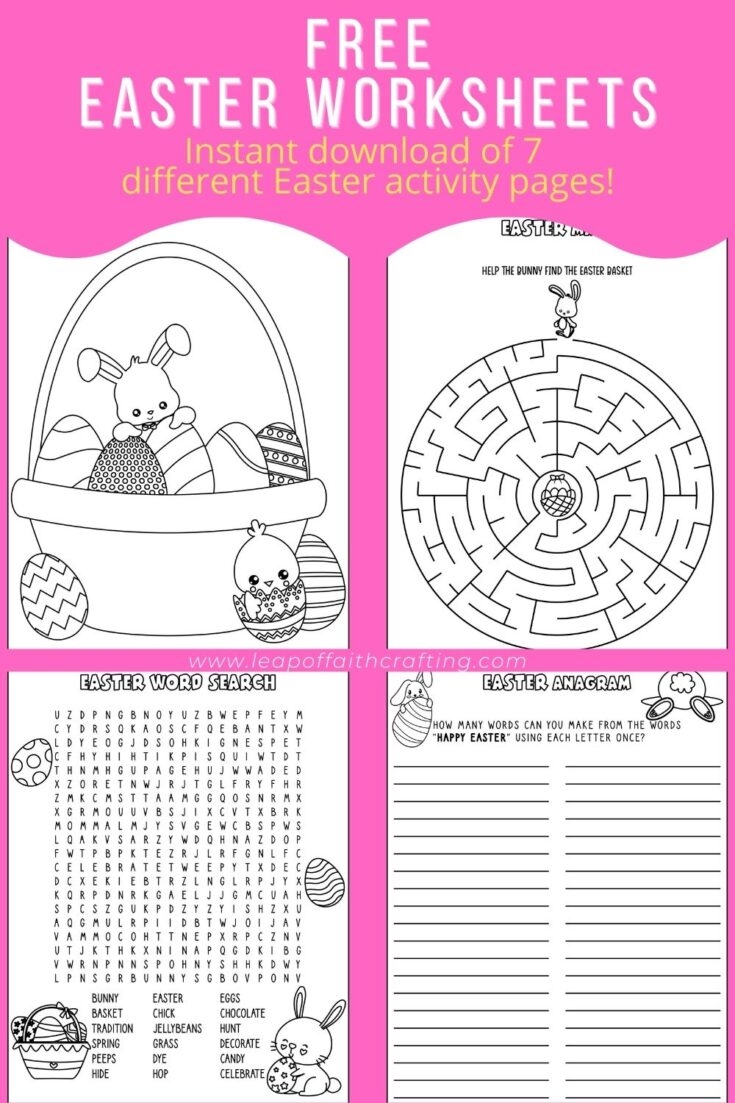 free pdf easter worksheets