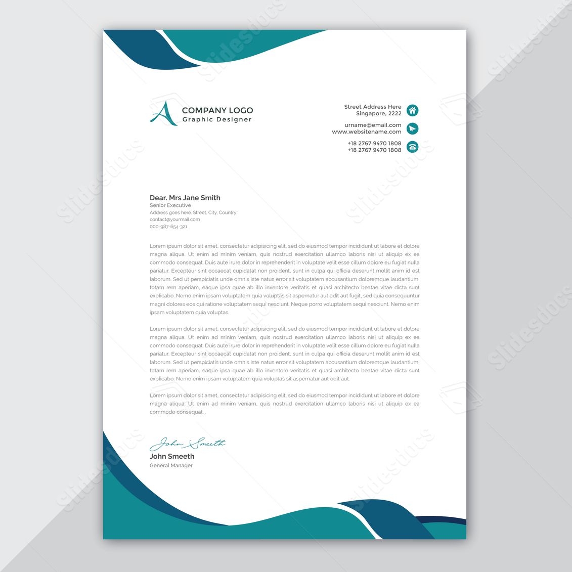 Free Editable Business Letter Template Word Free Printable Infoupdate