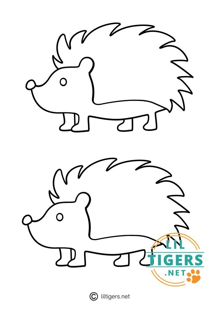 Free Hedgehog Printable Templates Templates Printable Free Easy Fall