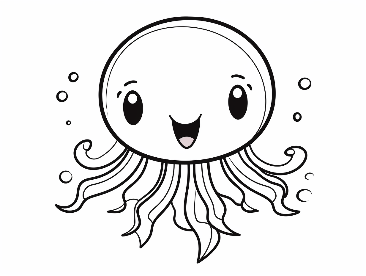 Free Jellyfish Coloring Page Download Coloring Page