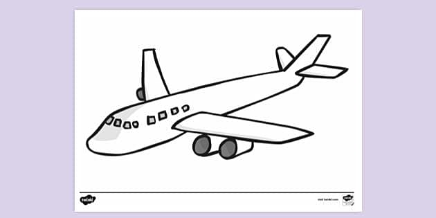 FREE Jumbo Jet Plane Colouring Sheet Colouring Colouring Sheets