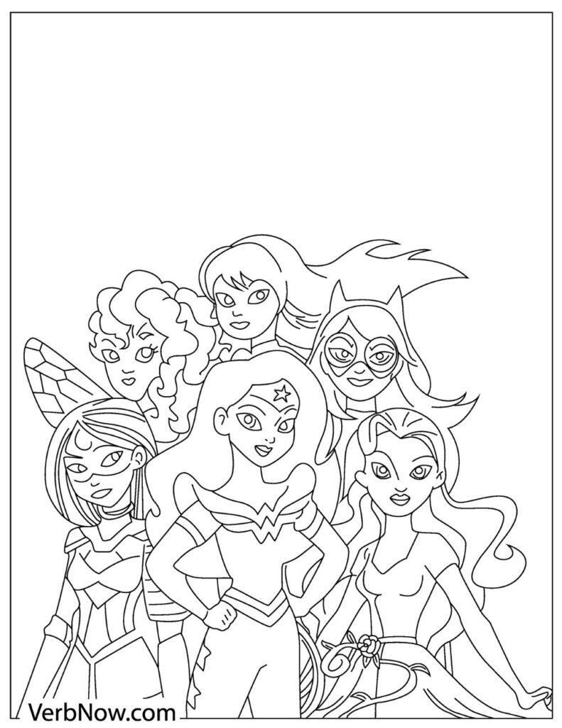 Free JUSTICE LEAGUE Coloring Pages For Download Printable PDF VerbNow