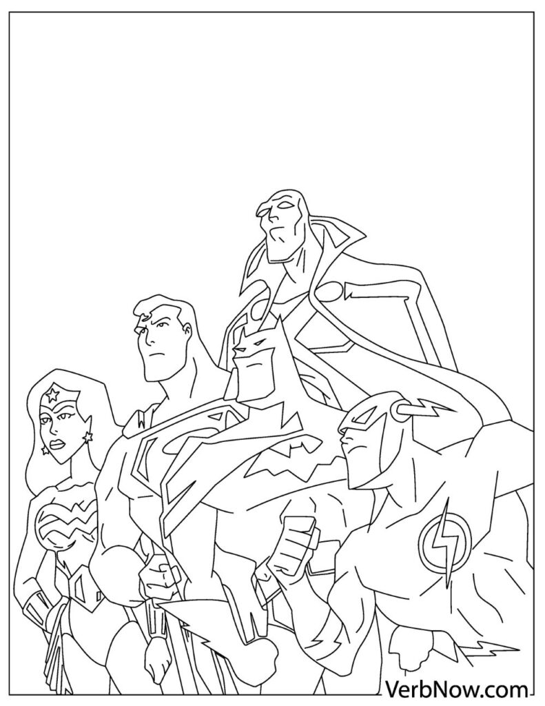 justice league coloring pages pdf