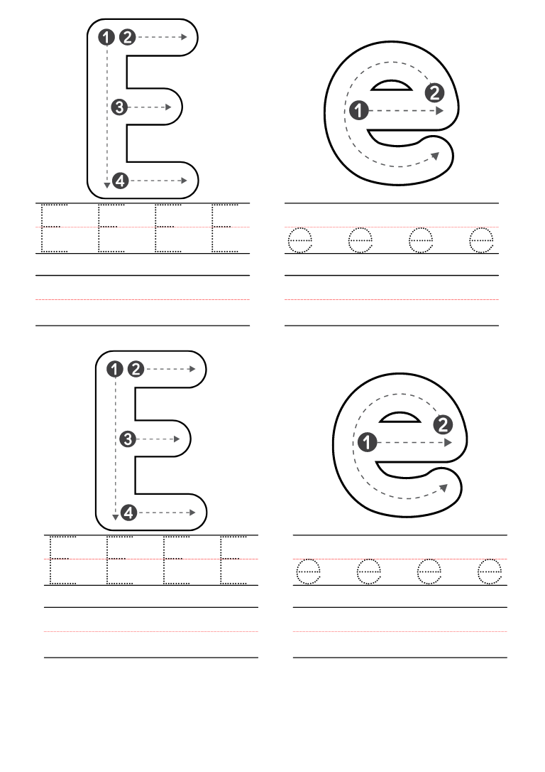 Free Kindergarten Letter E Worksheets Printable PDF Worksheets Library
