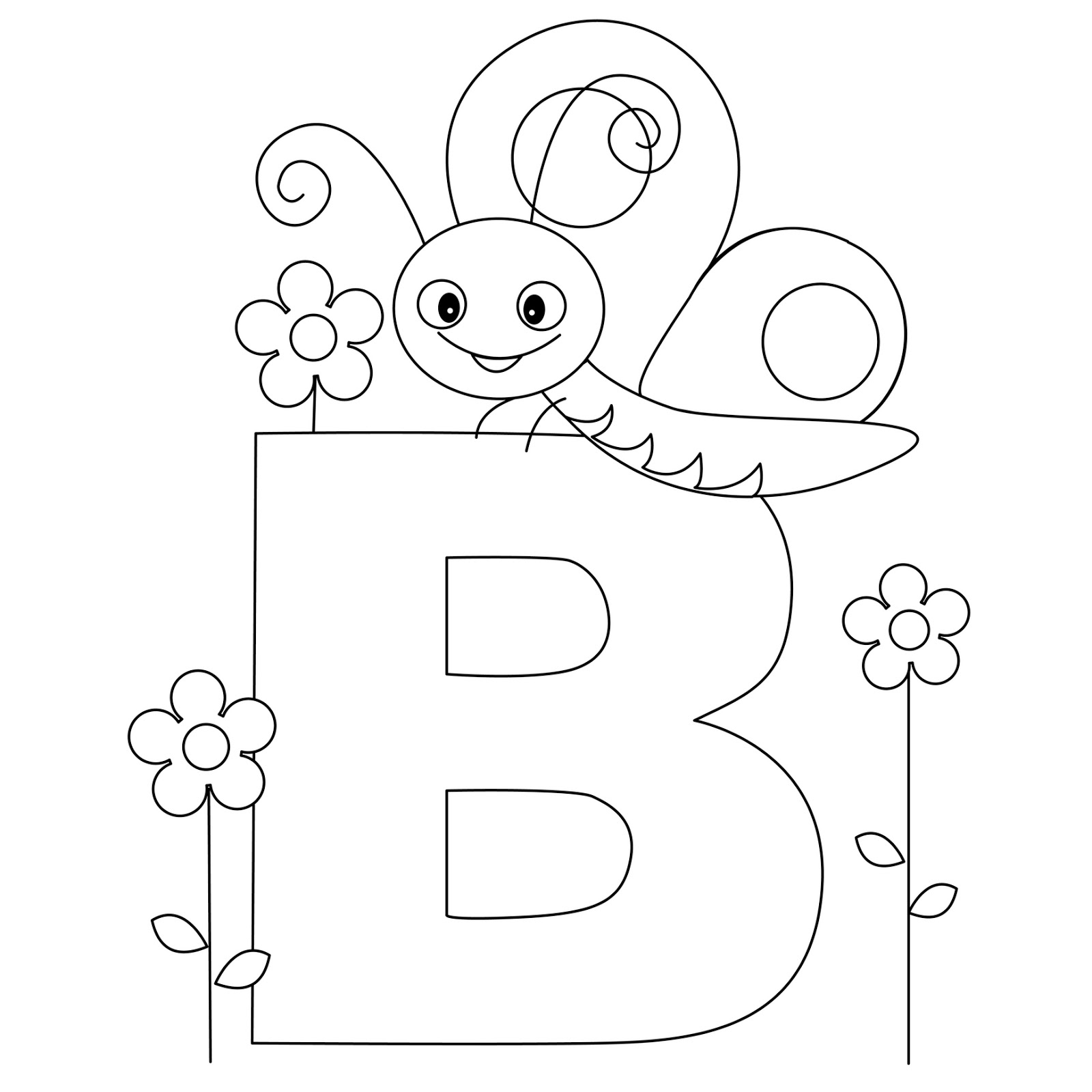 free letter a coloring page