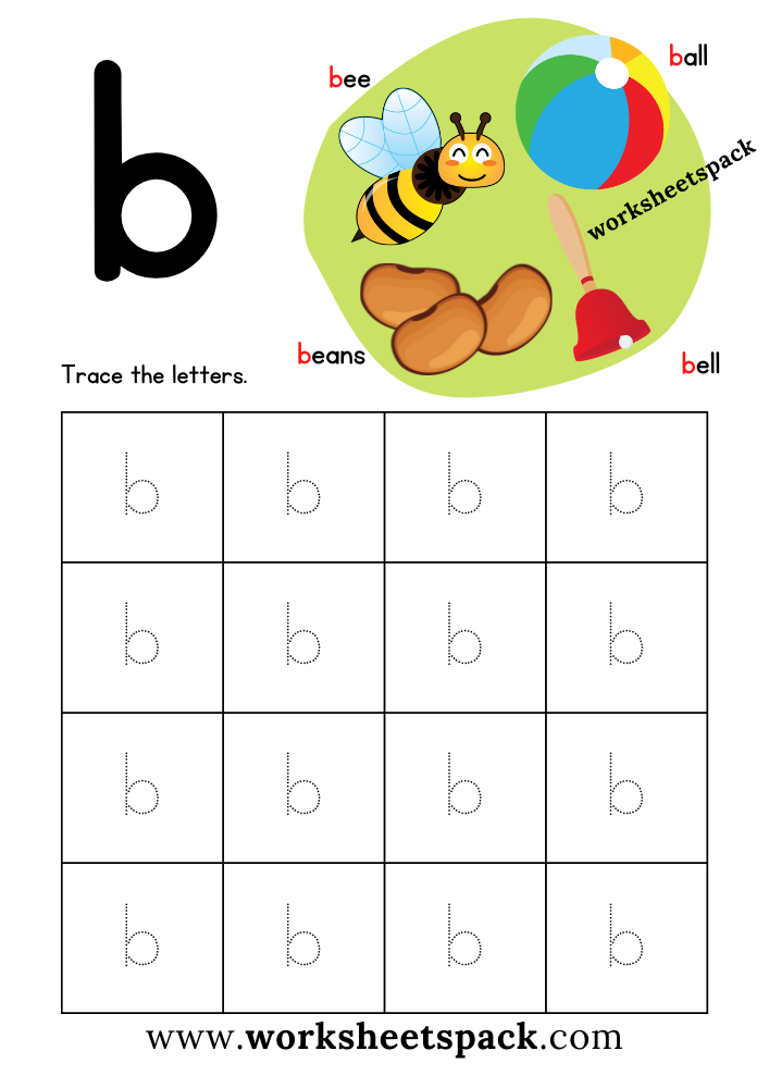 worksheetspack letter b worksheets pdf