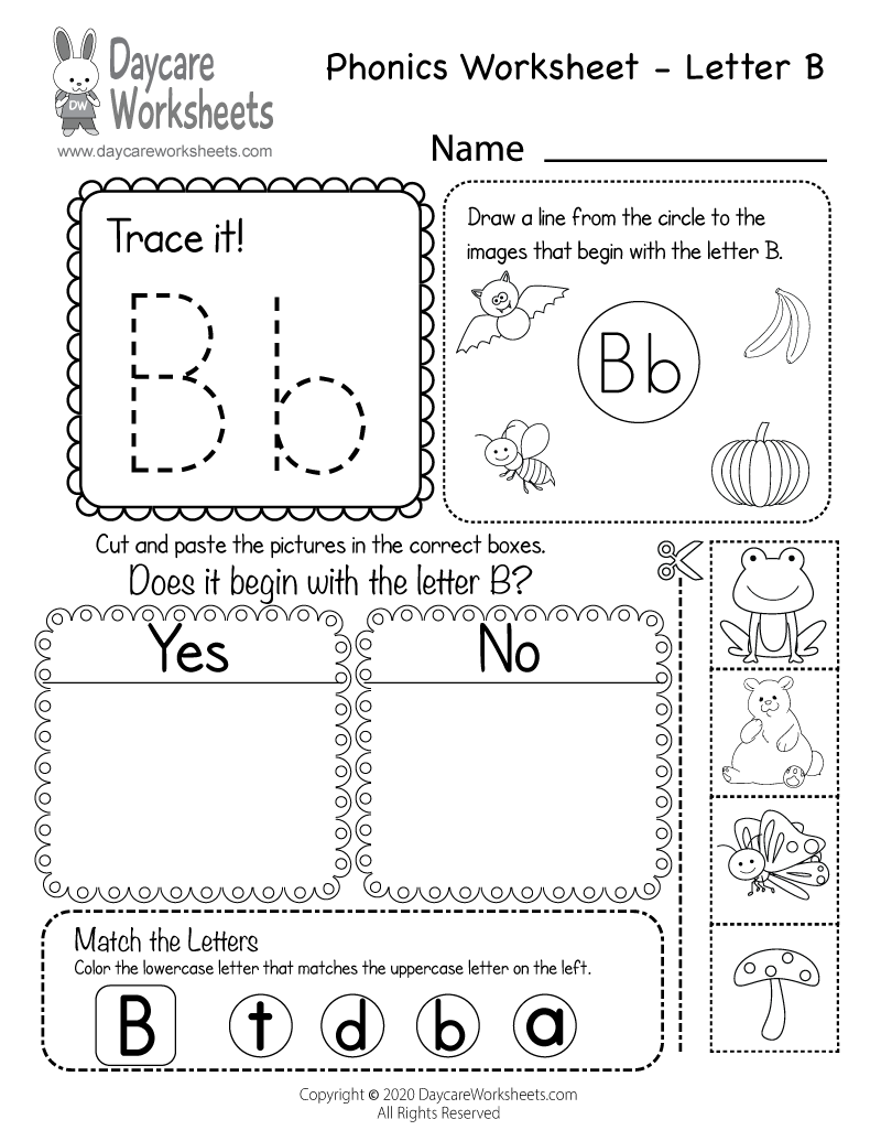 Free Letter B Tracing Worksheets Sly Spoon Worksheets Library