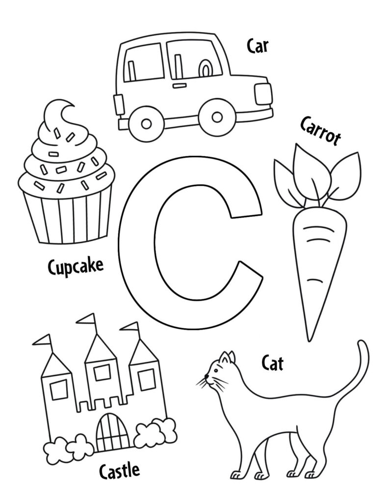 letter c worksheets printable