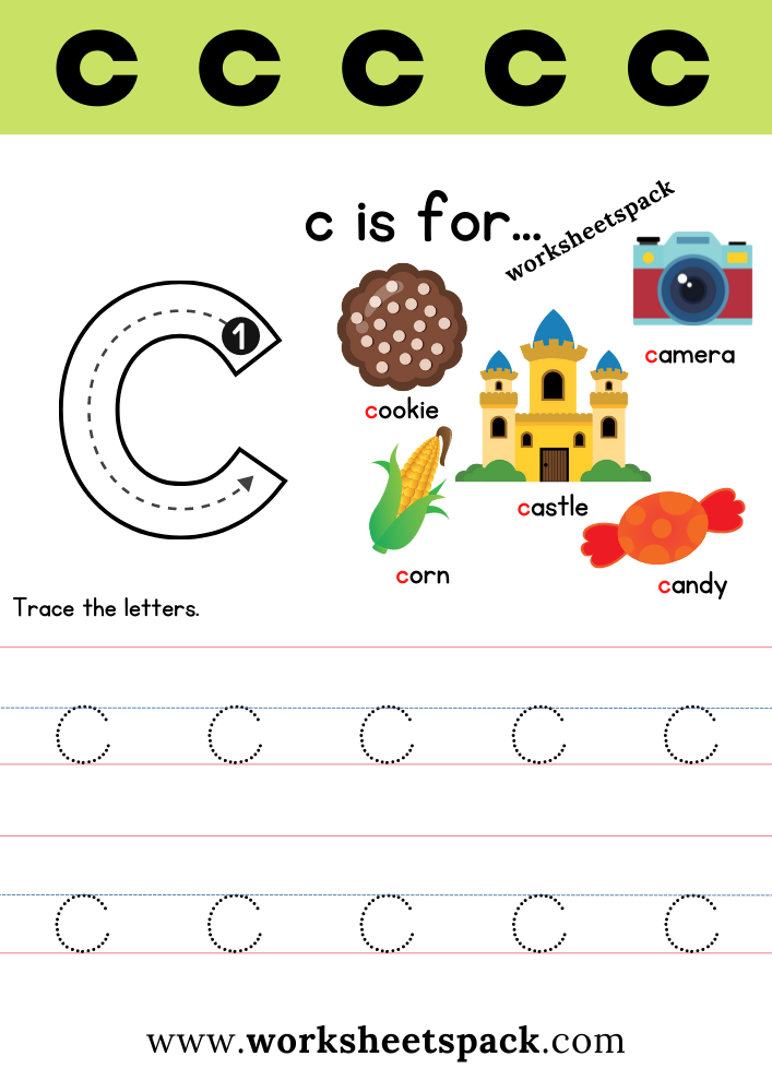 Free Letter C Printable Worksheets Worksheetspack