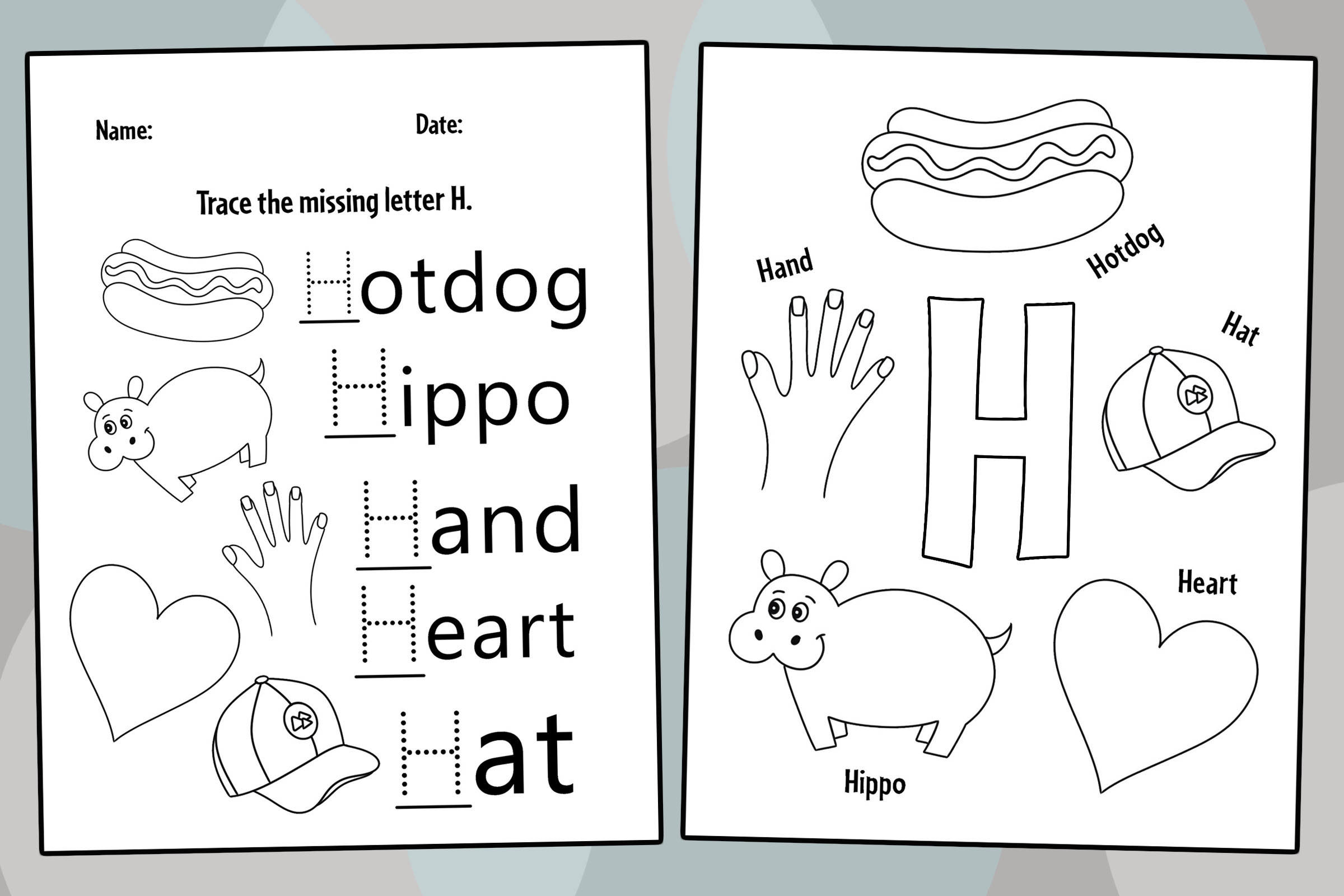 Free Letter H Worksheet For Toddlers Download Free Letter H Worksheet 
