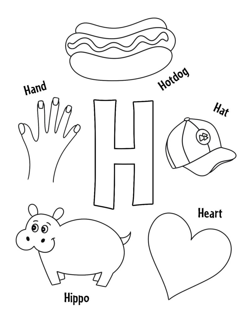 Free Letter H Worksheet For Toddlers Download Free Letter H Worksheet 