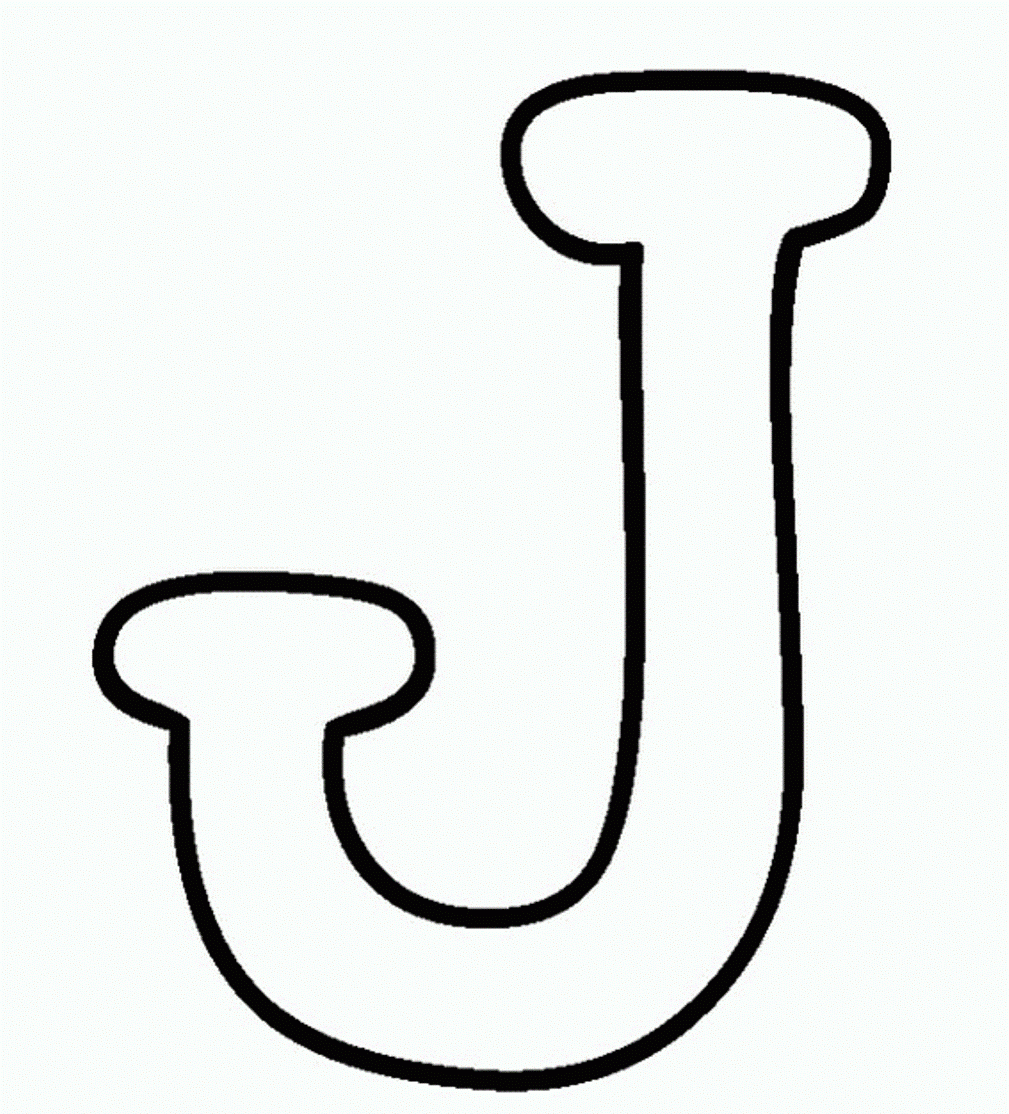 the letter j to color