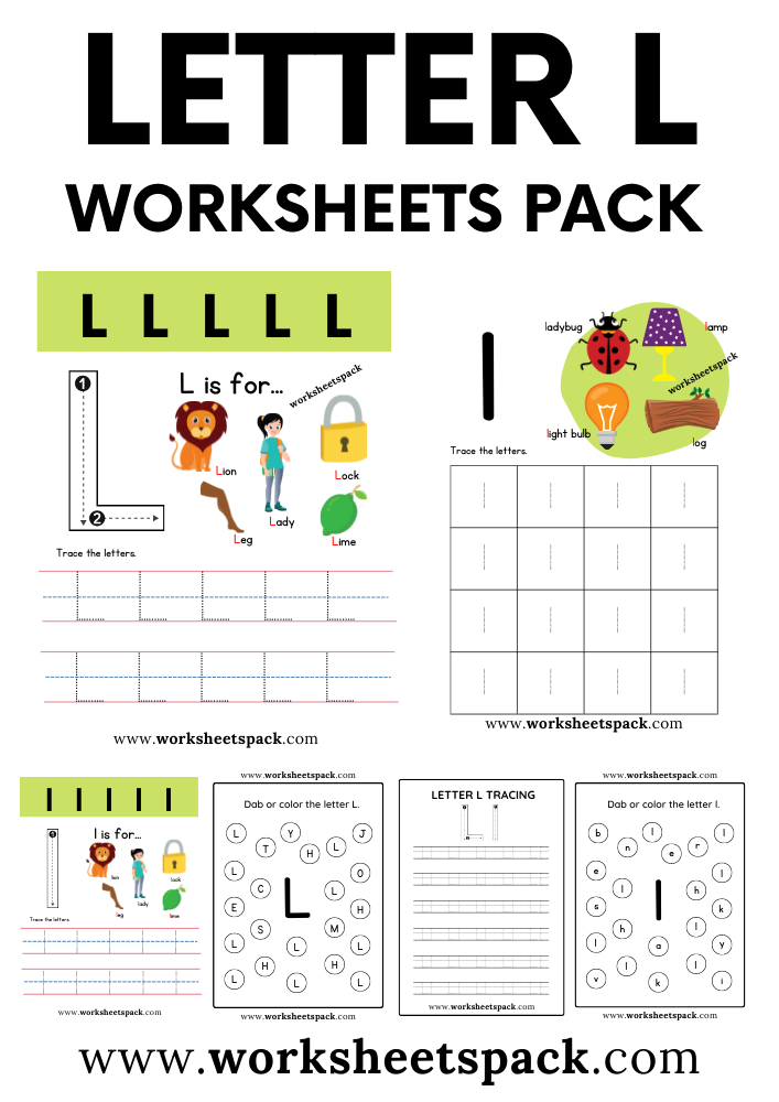 letter l worksheets for toddlers