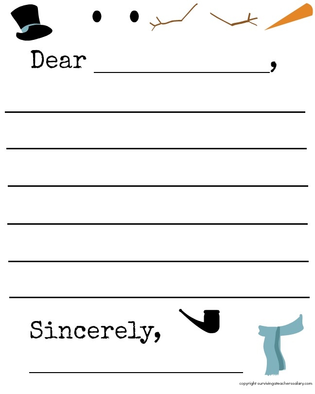 Free Letter Writing Template Printable Infoupdate
