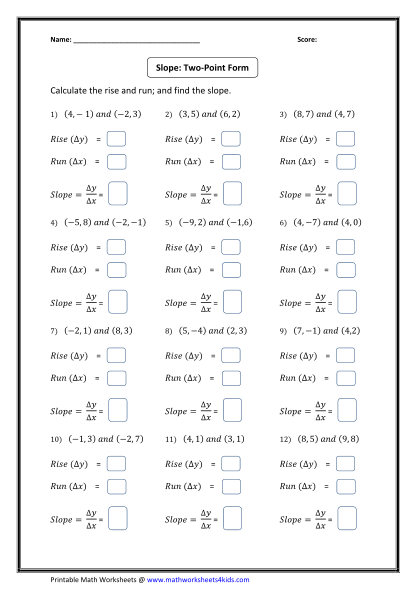 math worksheets 4 kids free