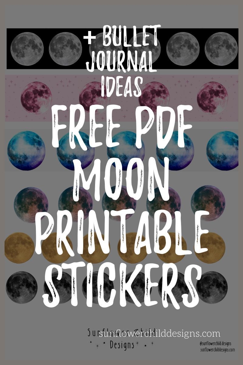free moon printable