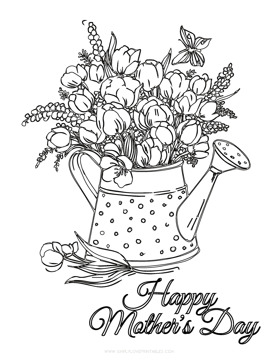 free mother's day coloring pages