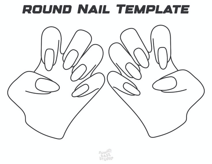 Free Nail Template Print Out Nail Stencils Templates Nail Designs