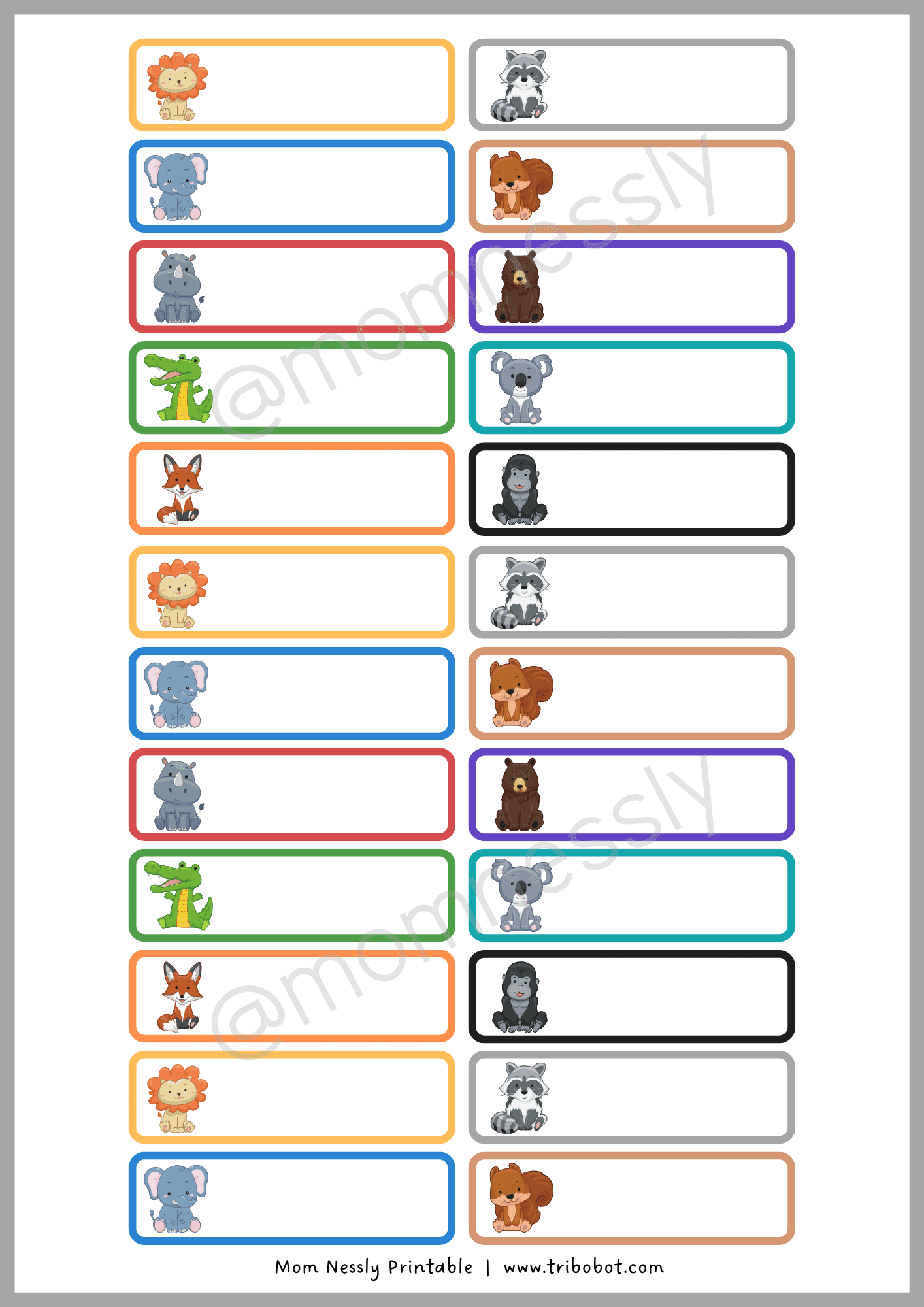 free printable name tags pdf