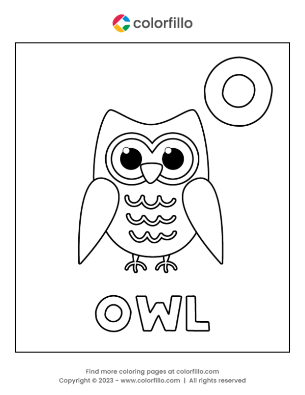 Free Online Letter O Coloring Page Colorfillo