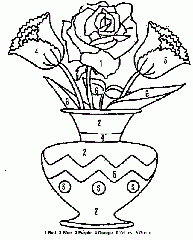 Free Paint By Numbers Coloring Home