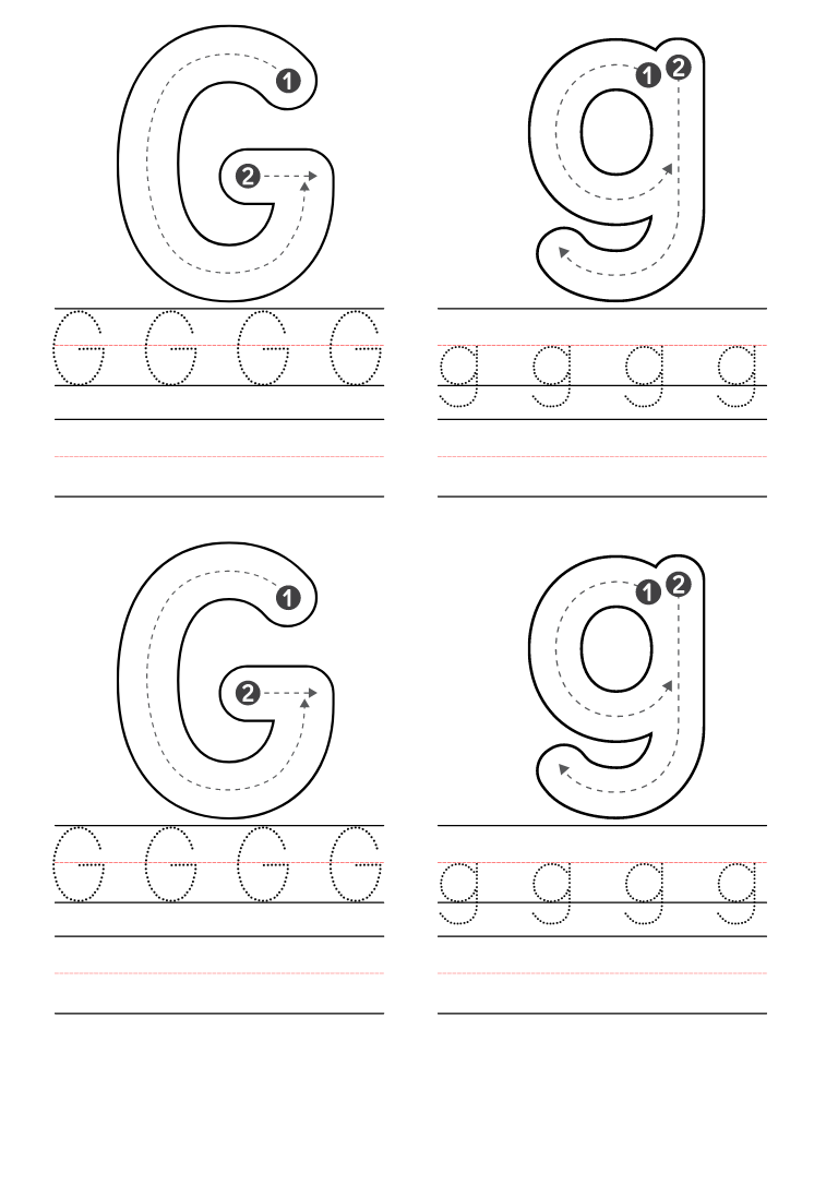 Free Preschool Letter G Worksheets Printable PDF Worksheets Library