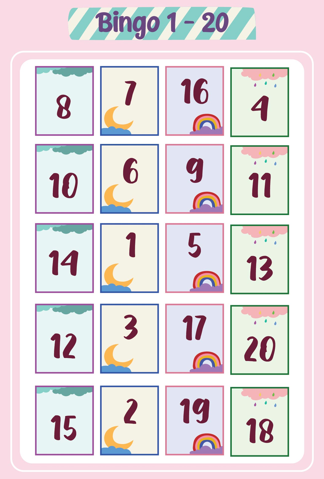 free printable 1 20 numbers