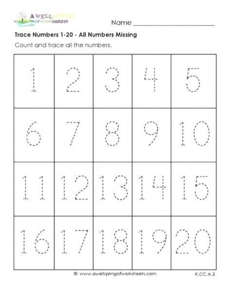 Free Printable 123 Tracing Worksheets ABC Tracing Worksheets