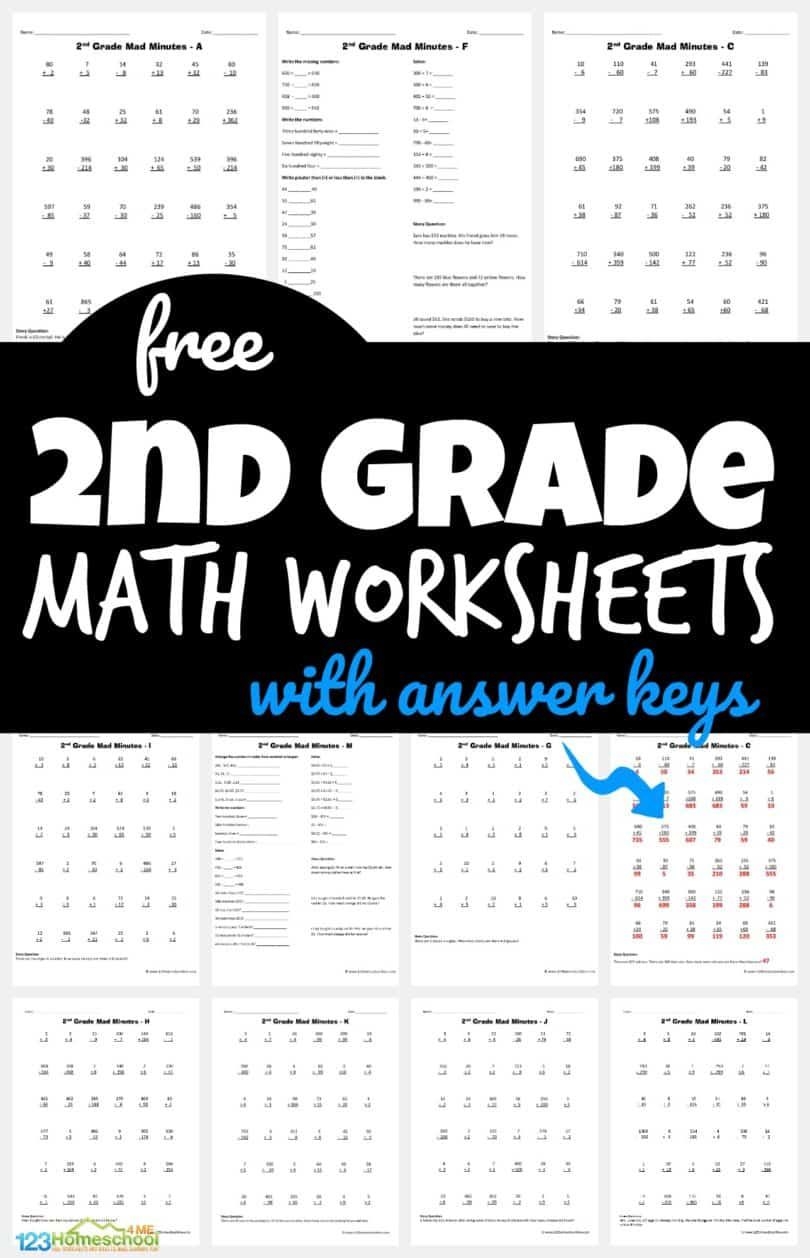 Free Printable 2nd Grade Math Minutes Worksheets Pdf Artofit