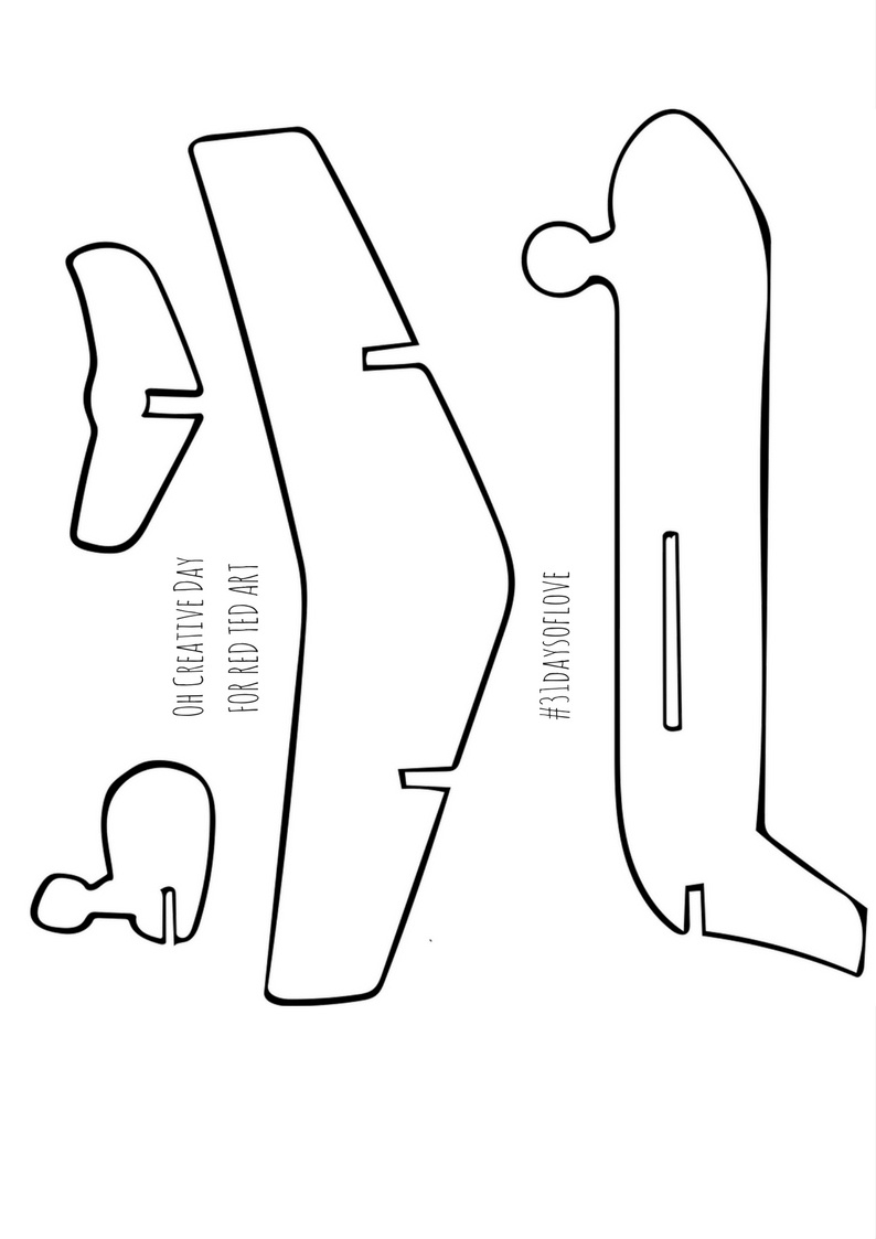 printable airplane template free