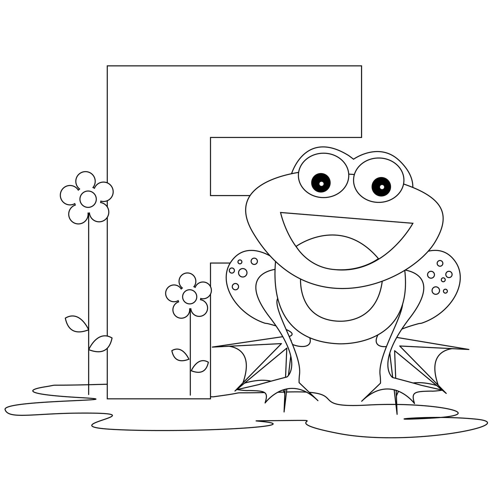 Free Printable Alphabet Letter F Coloring Pages Coloring Pages