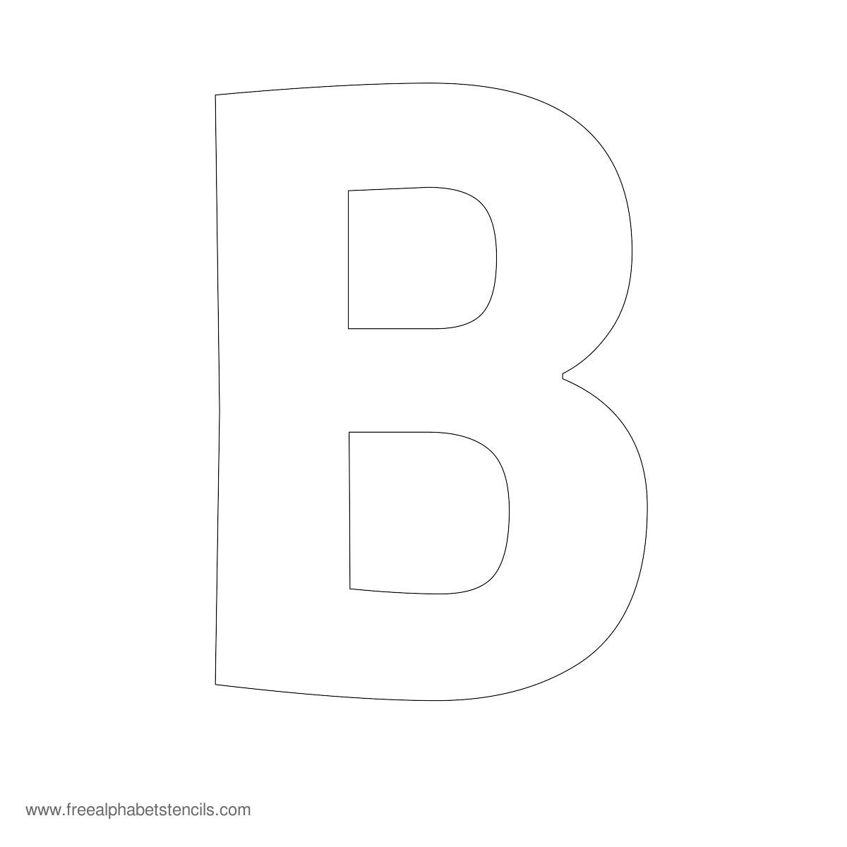 free printable alphabet letters b