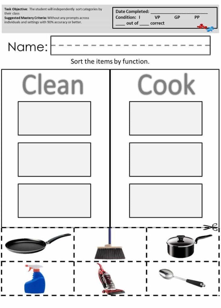 Free Printable Autism Worksheets Peggy Worksheets