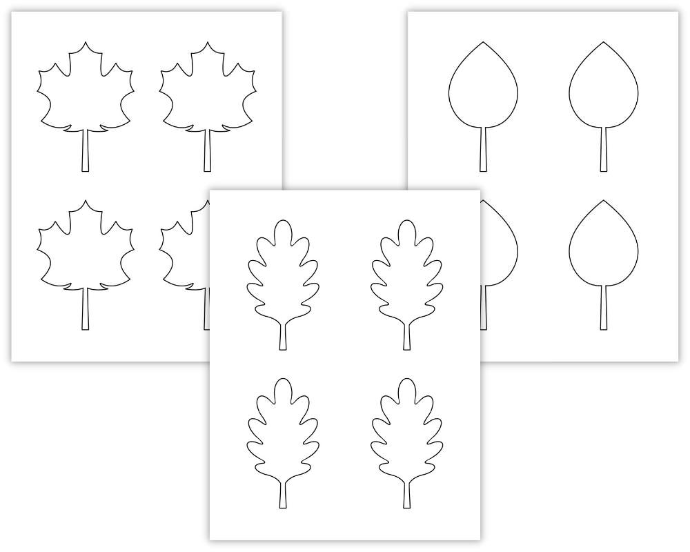 printable leaf templates autumn leaves