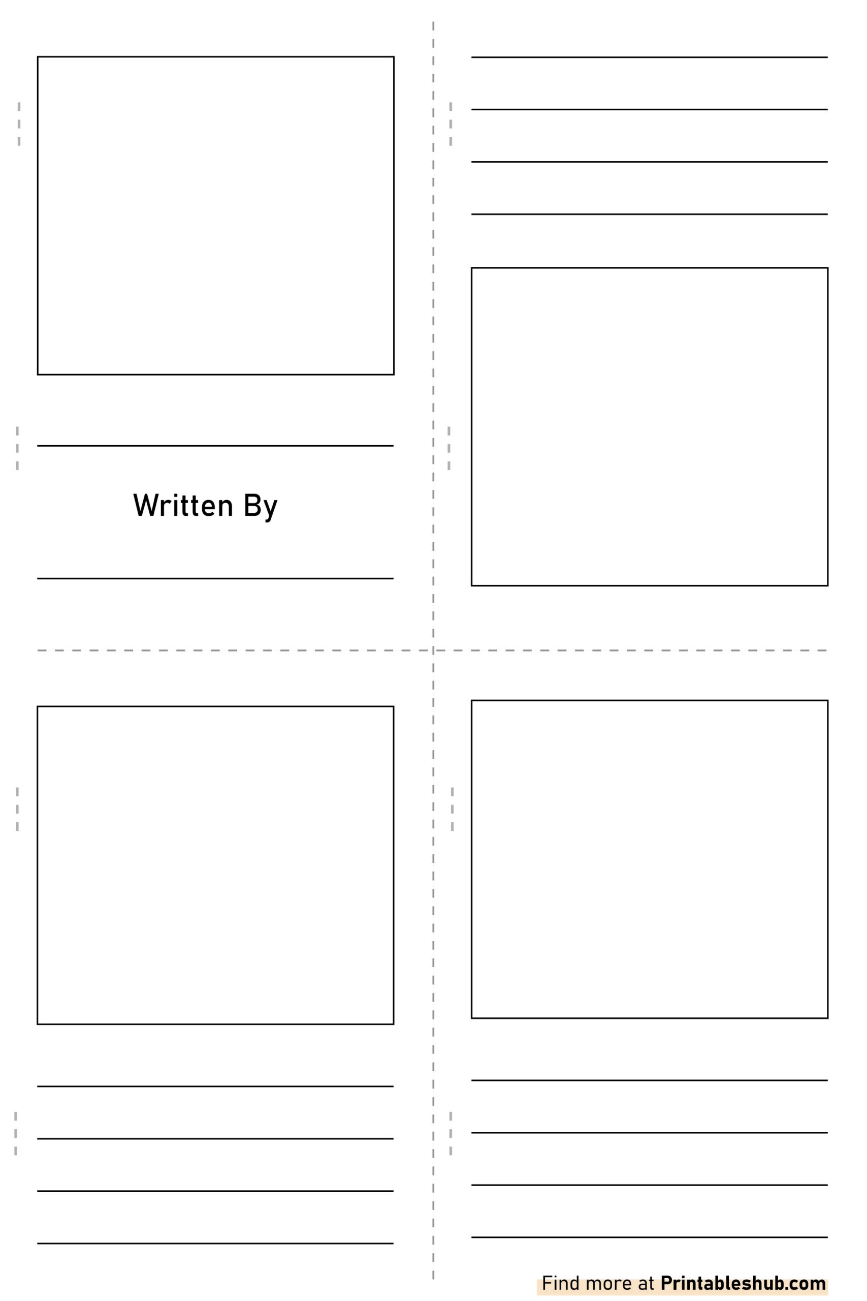 Free Printable Blank Mini Book Templates PDF Included Printables Hub