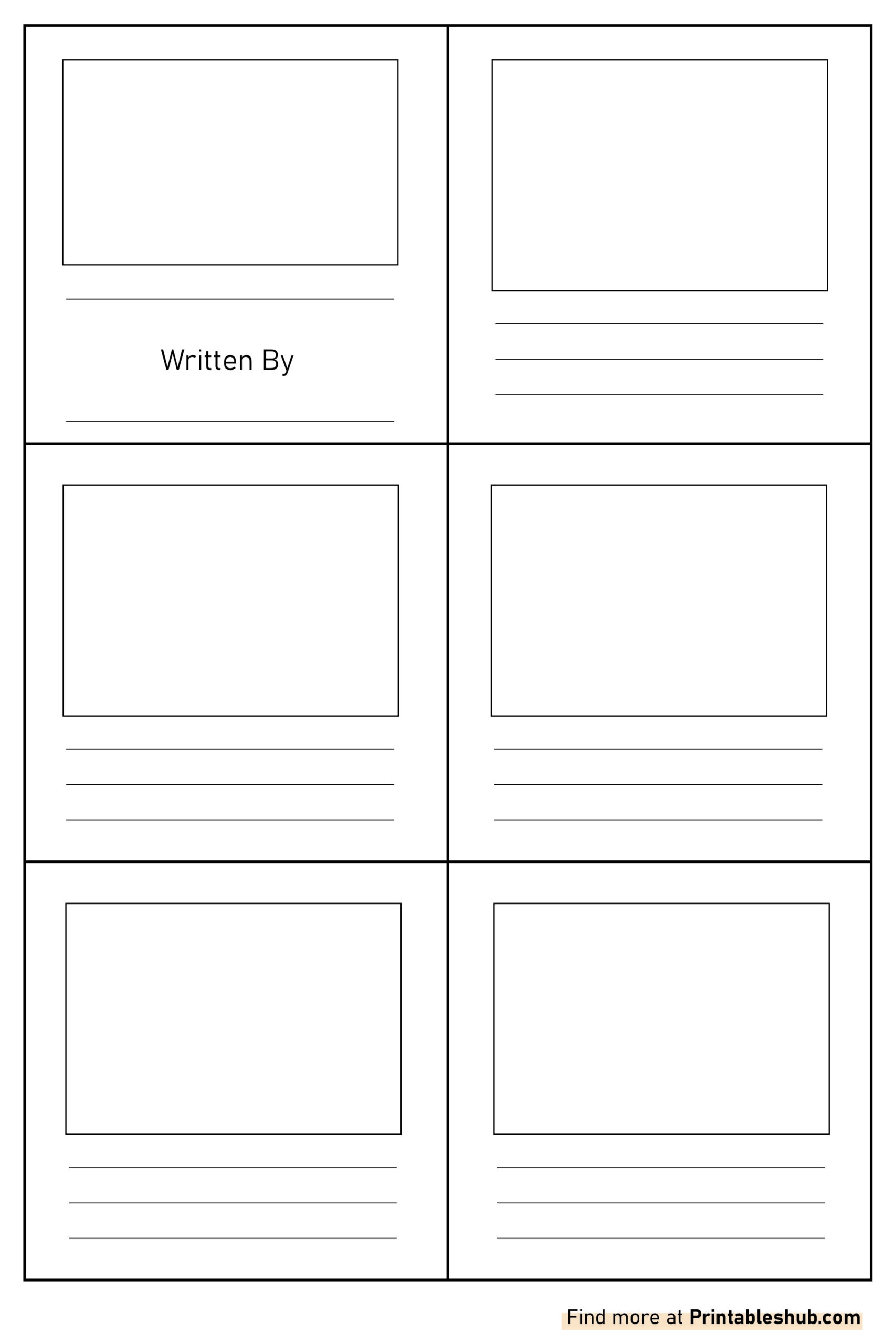 Free Printable Blank Mini Book Templates PDF Included Printables Hub