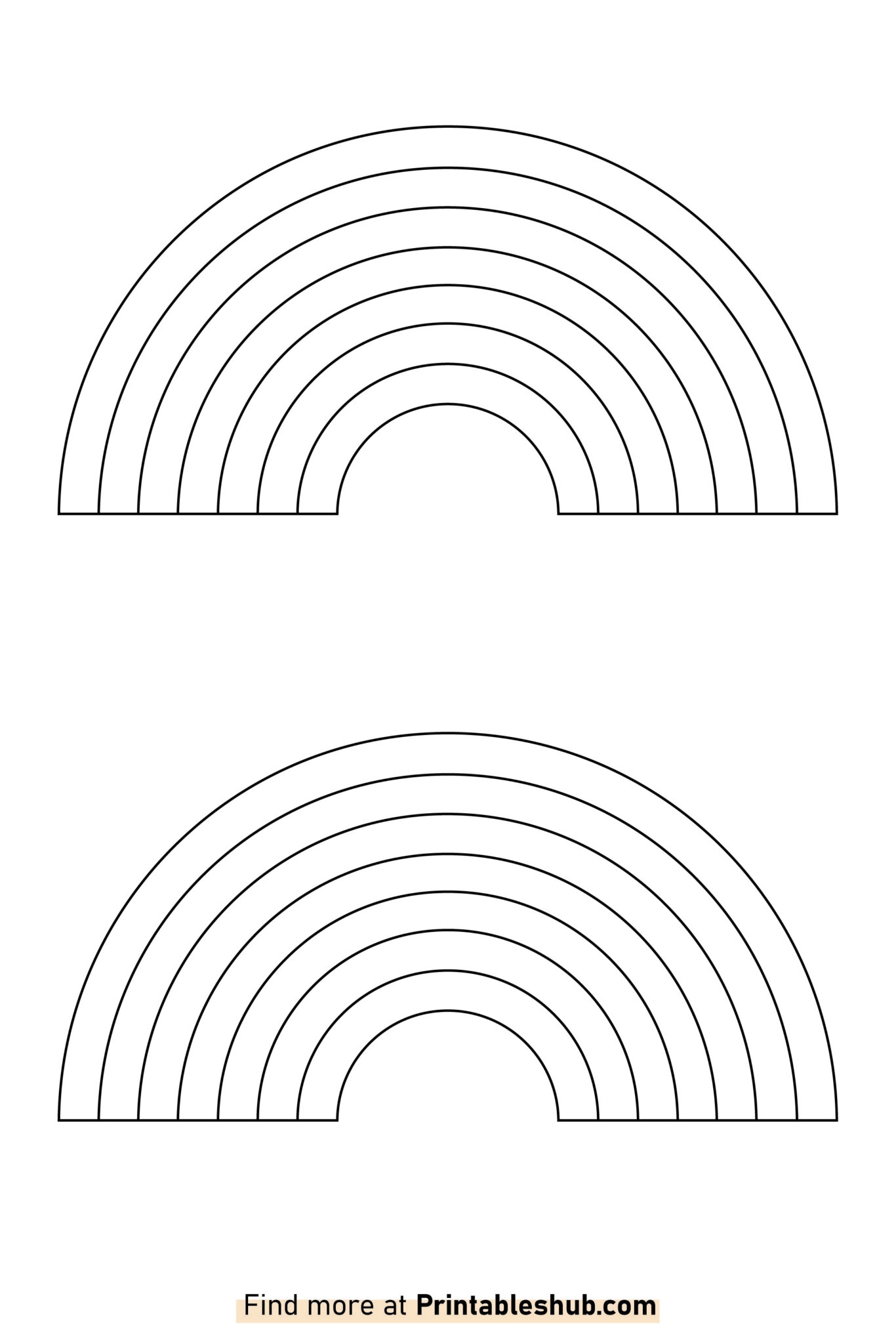 blank rainbow pdf