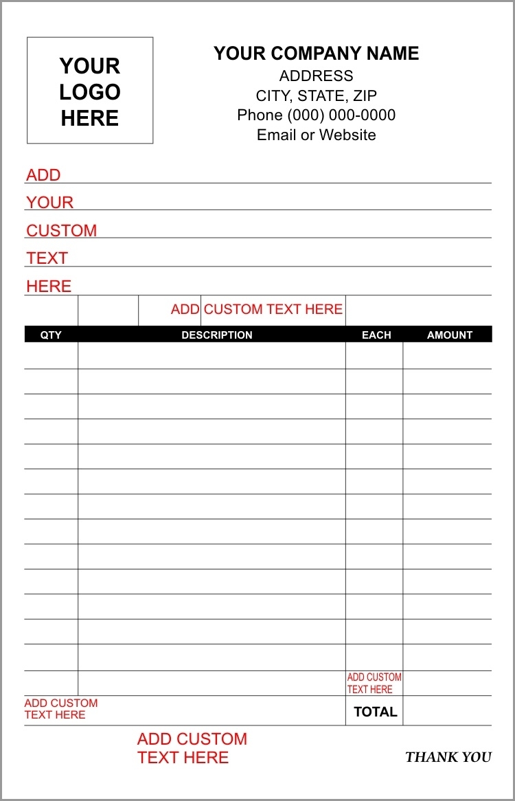 Free Printable Blank Receipt Form Free Printable