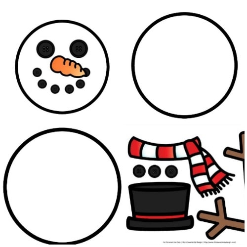 Free Printable Build A Snowman Template Printable Templates