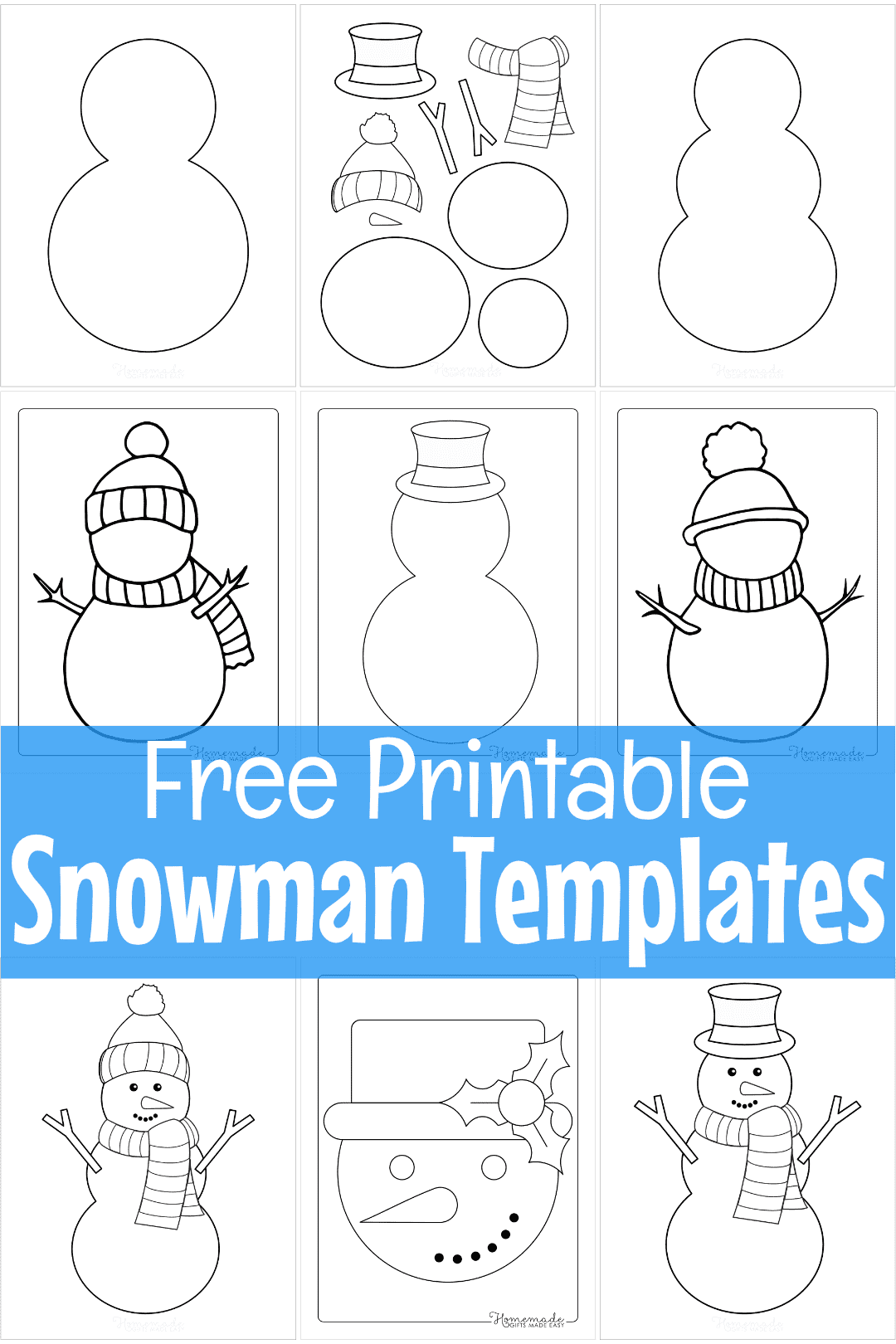build a snowman printable free