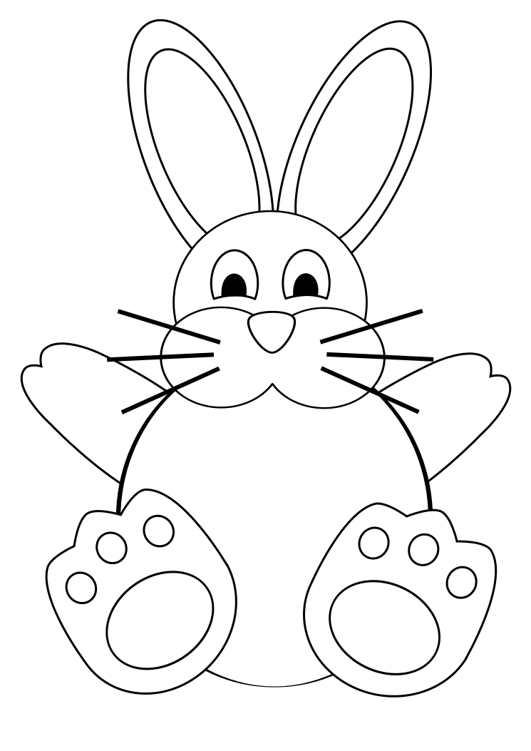Free Printable Bunny Coloring Pages Coloring Home