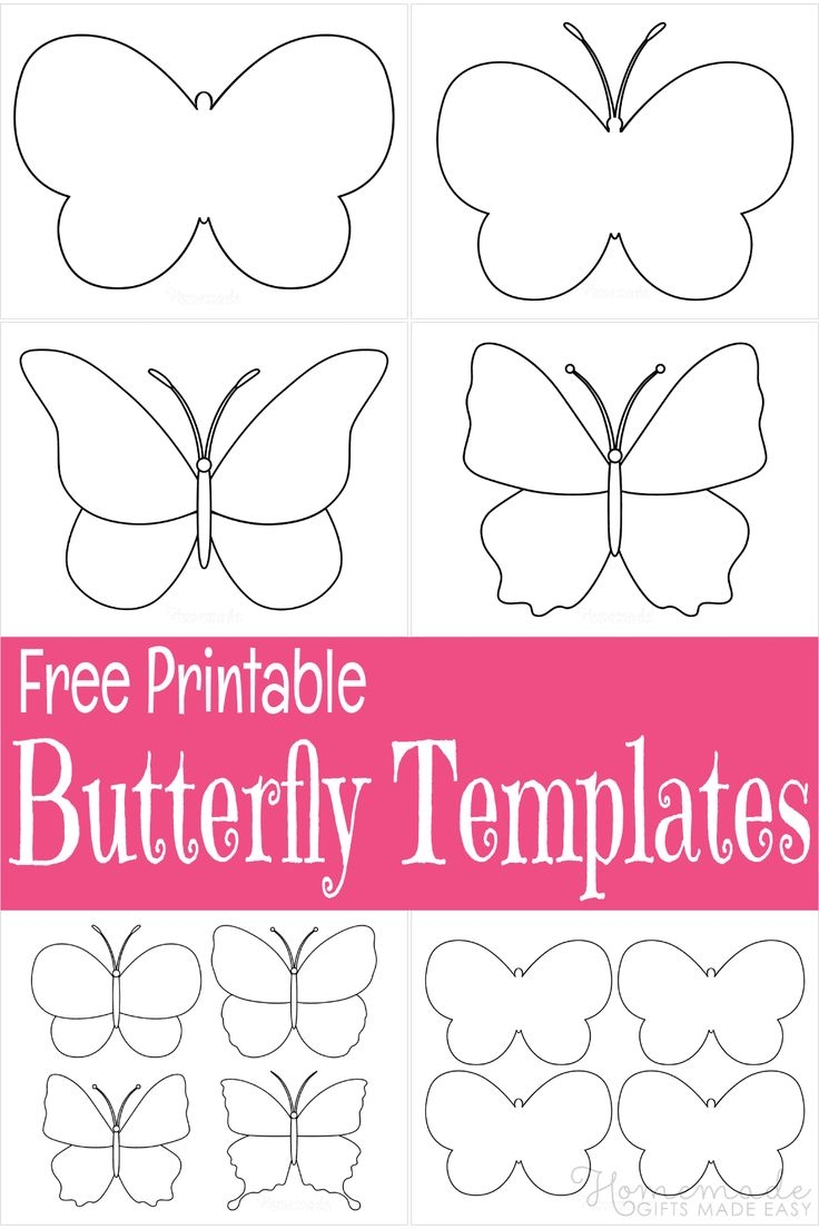 Free Printable Butterfly Templates Outlines Butterfly Template