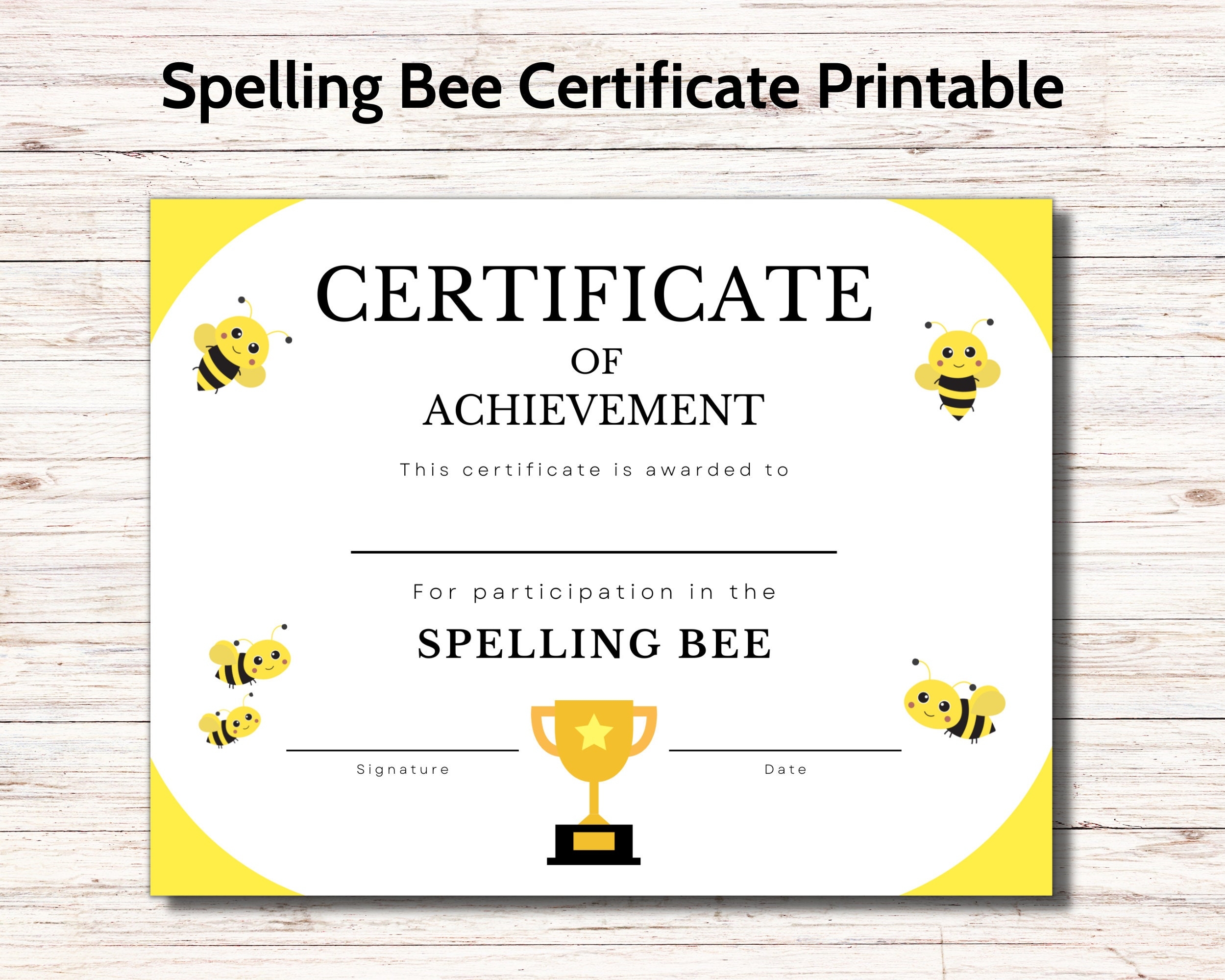 Free Printable Certificates Spelling Bee Download Free Printable 