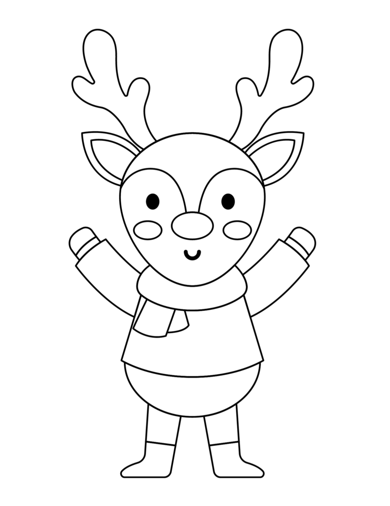printable christmas coloring sheet
